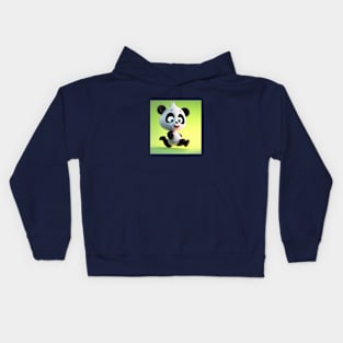 Mindfulness Bear Digital Art Kids Hoodie